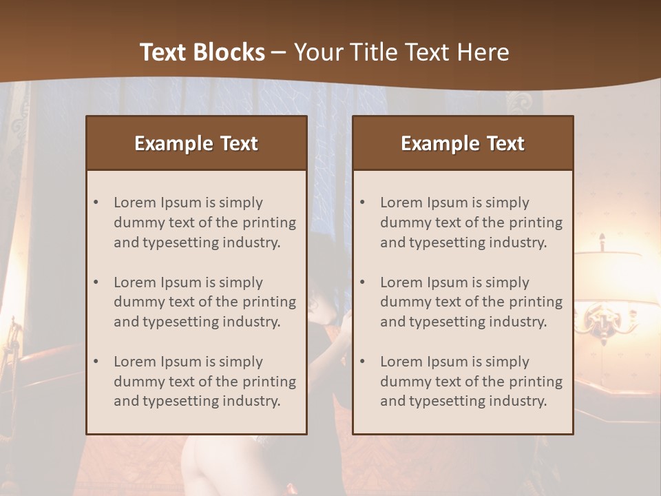 Beauty Bra Lacy PowerPoint Template