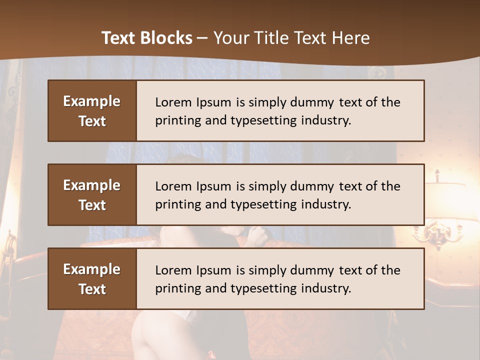 Beauty Bra Lacy PowerPoint Template