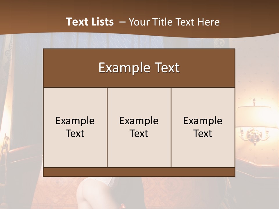 Beauty Bra Lacy PowerPoint Template
