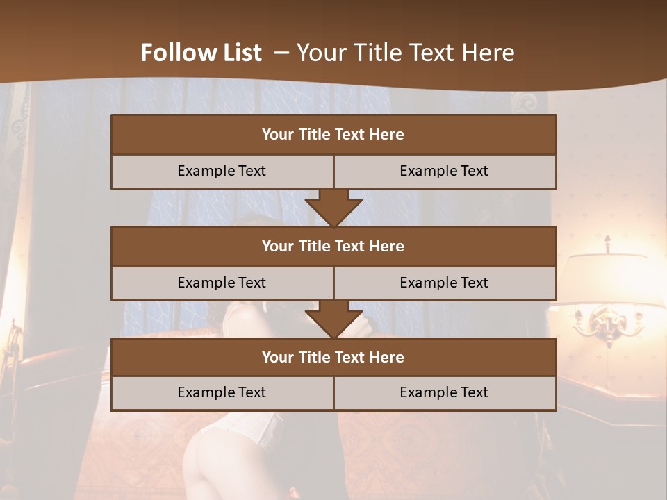 Beauty Bra Lacy PowerPoint Template