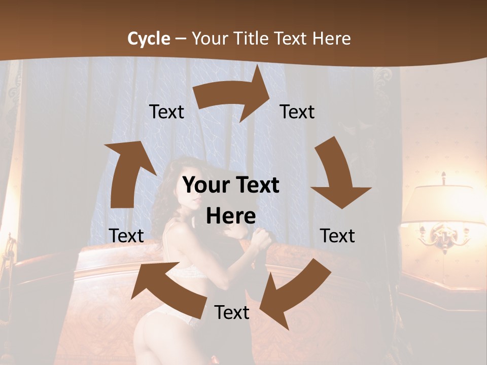 Beauty Bra Lacy PowerPoint Template