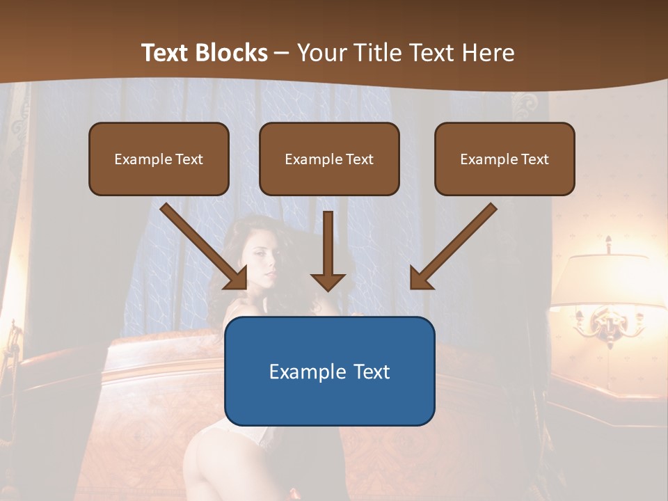 Beauty Bra Lacy PowerPoint Template