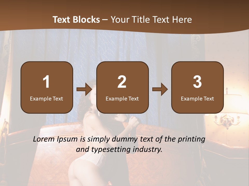 Beauty Bra Lacy PowerPoint Template