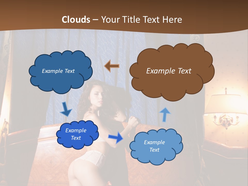 Beauty Bra Lacy PowerPoint Template