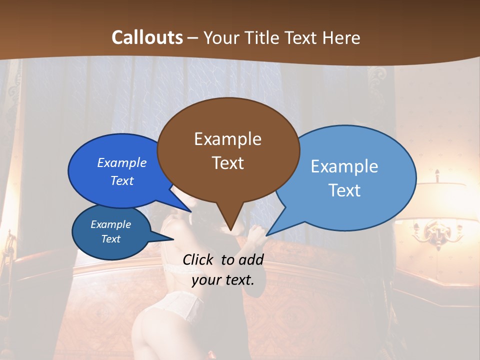 Beauty Bra Lacy PowerPoint Template