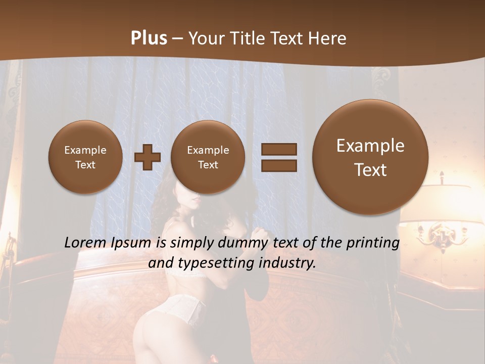 Beauty Bra Lacy PowerPoint Template