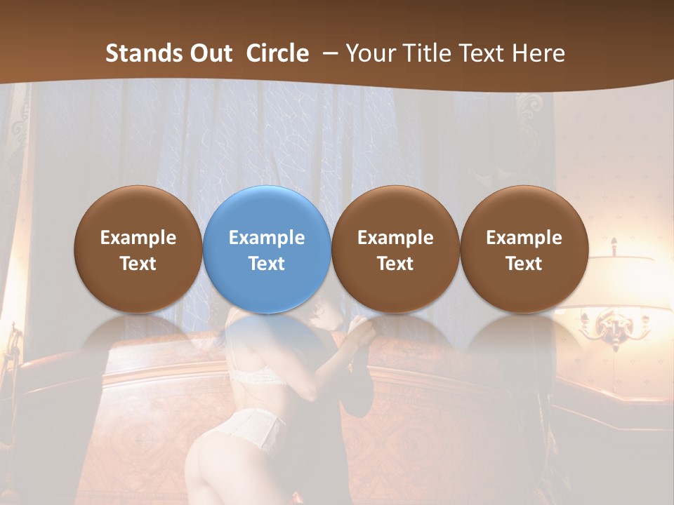 Beauty Bra Lacy PowerPoint Template