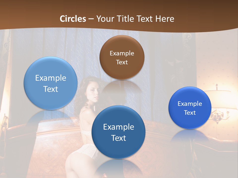Beauty Bra Lacy PowerPoint Template