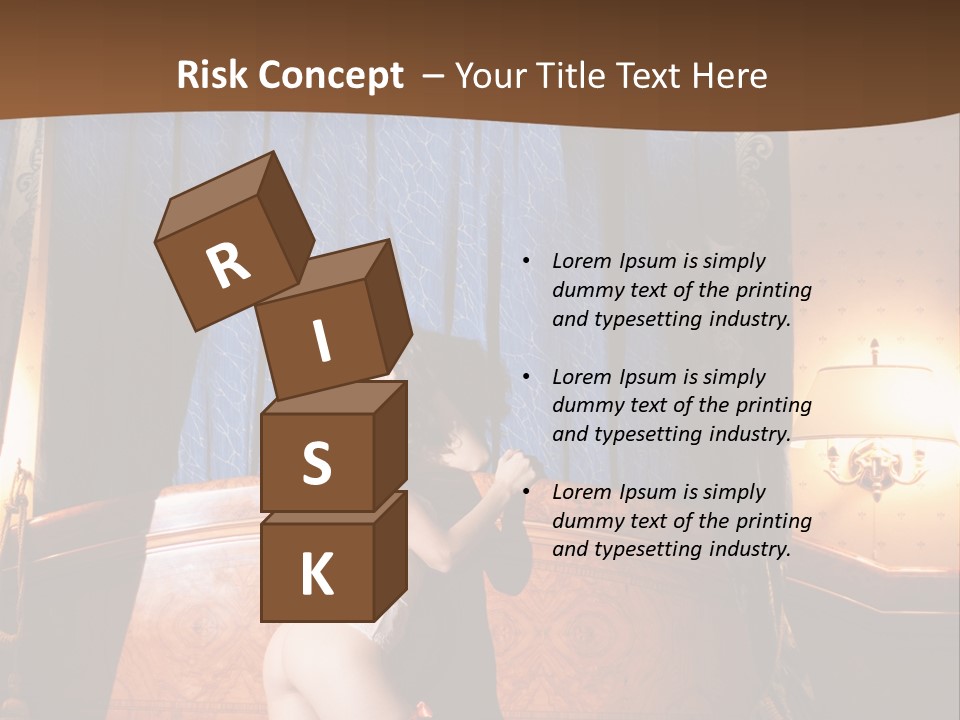 Beauty Bra Lacy PowerPoint Template