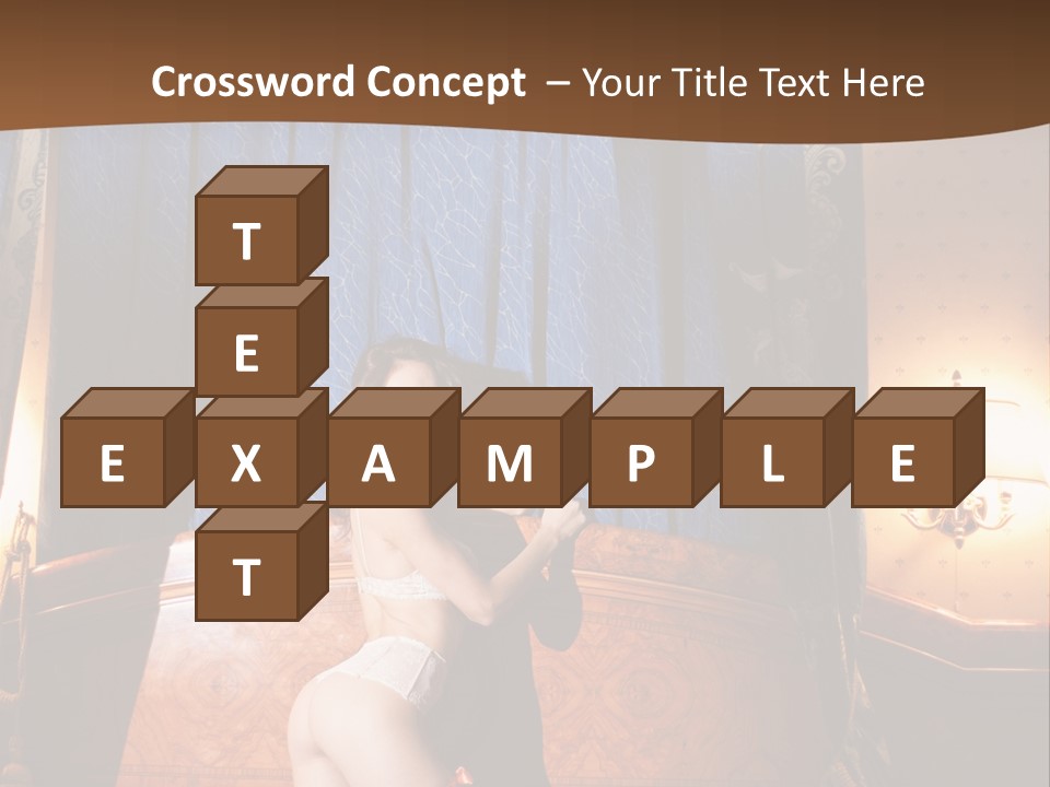 Beauty Bra Lacy PowerPoint Template