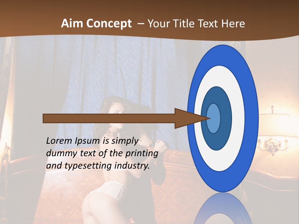 Beauty Bra Lacy PowerPoint Template