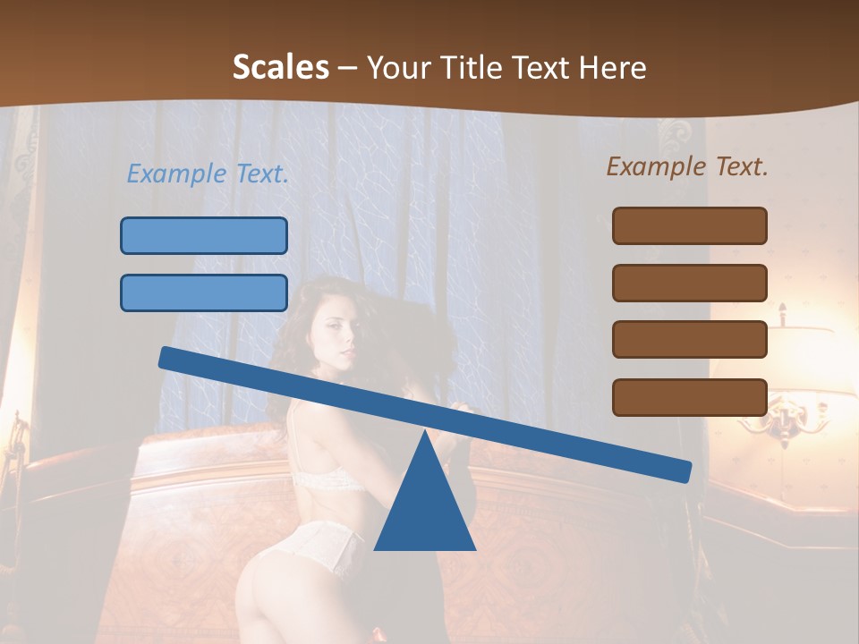 Beauty Bra Lacy PowerPoint Template