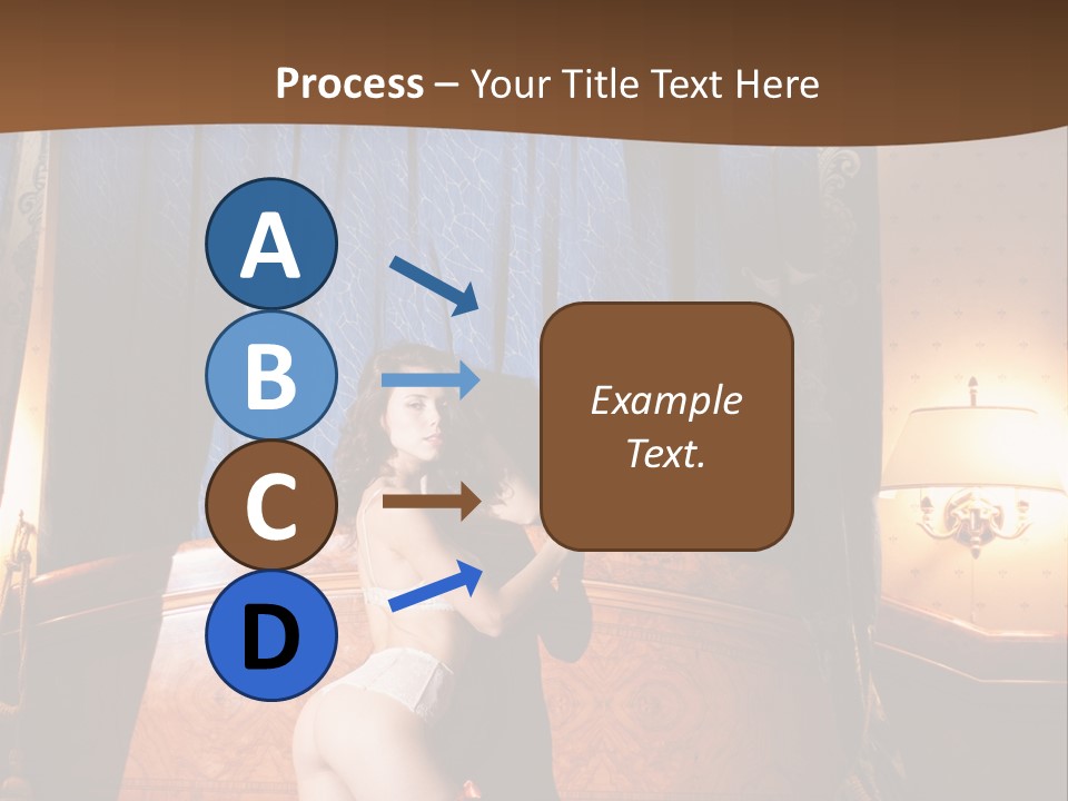 Beauty Bra Lacy PowerPoint Template