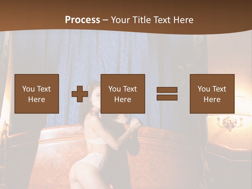 Beauty Bra Lacy PowerPoint Template