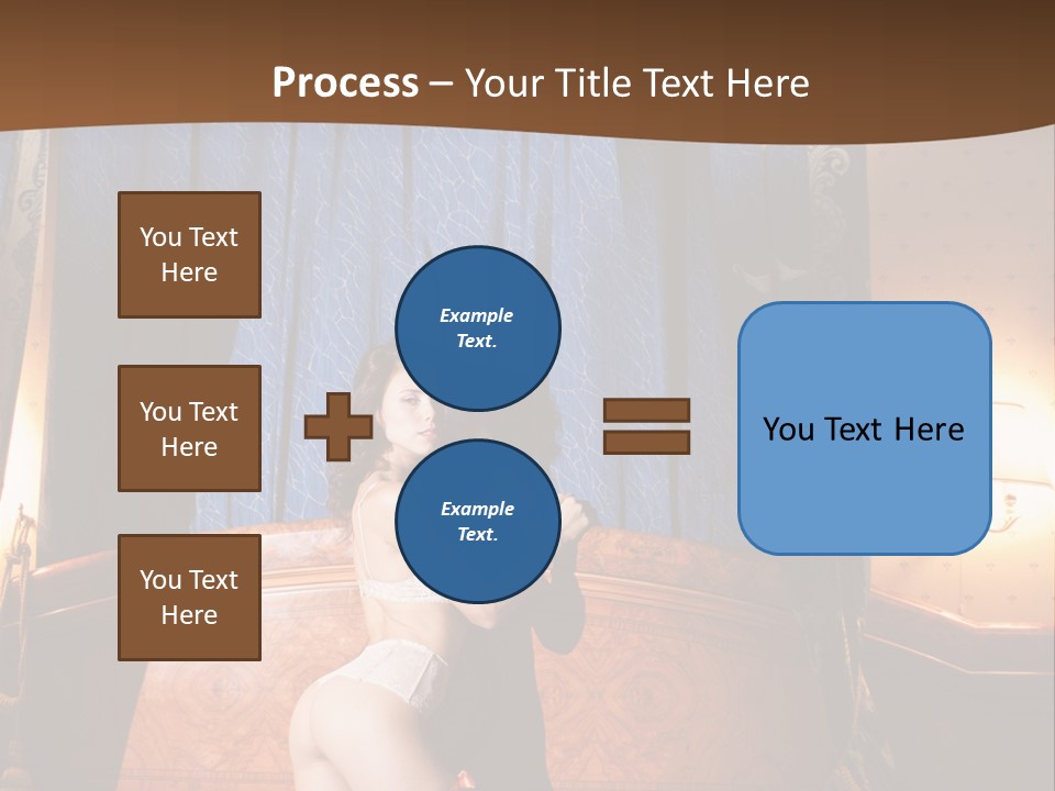 Beauty Bra Lacy PowerPoint Template