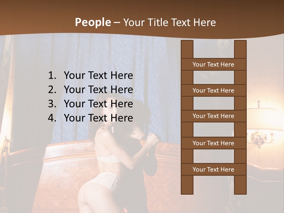 Beauty Bra Lacy PowerPoint Template