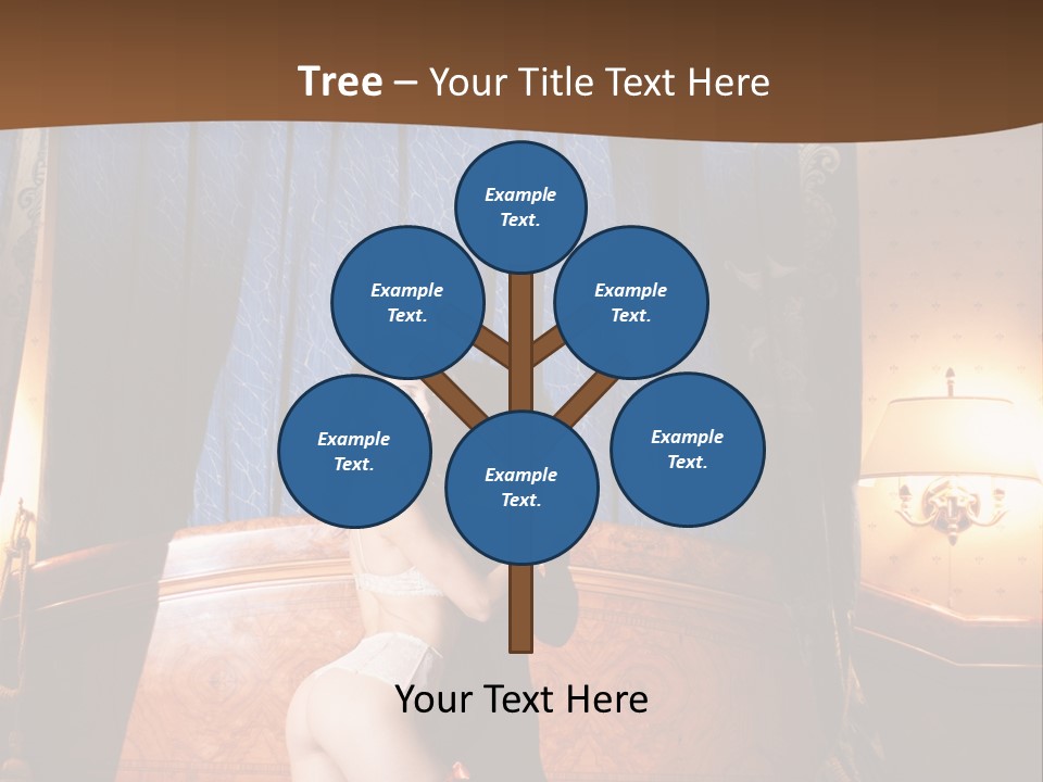 Beauty Bra Lacy PowerPoint Template