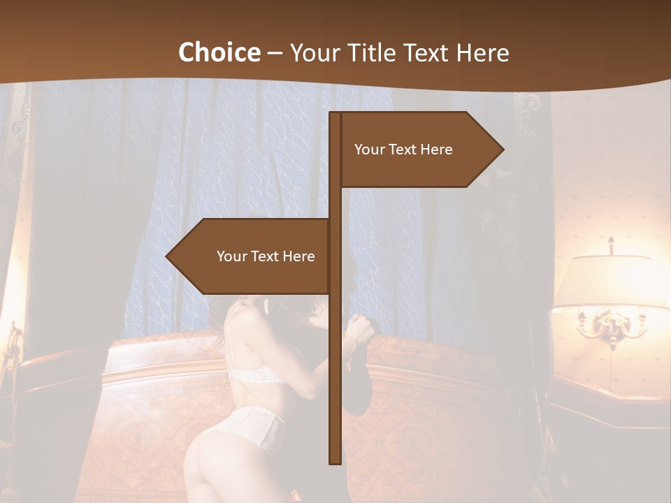 Beauty Bra Lacy PowerPoint Template