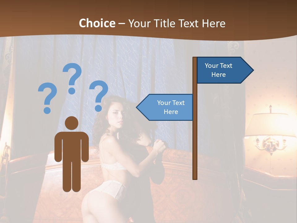 Beauty Bra Lacy PowerPoint Template