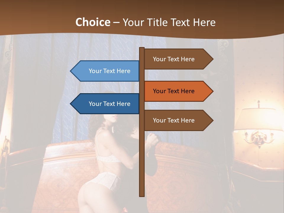 Beauty Bra Lacy PowerPoint Template