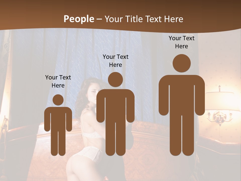 Beauty Bra Lacy PowerPoint Template