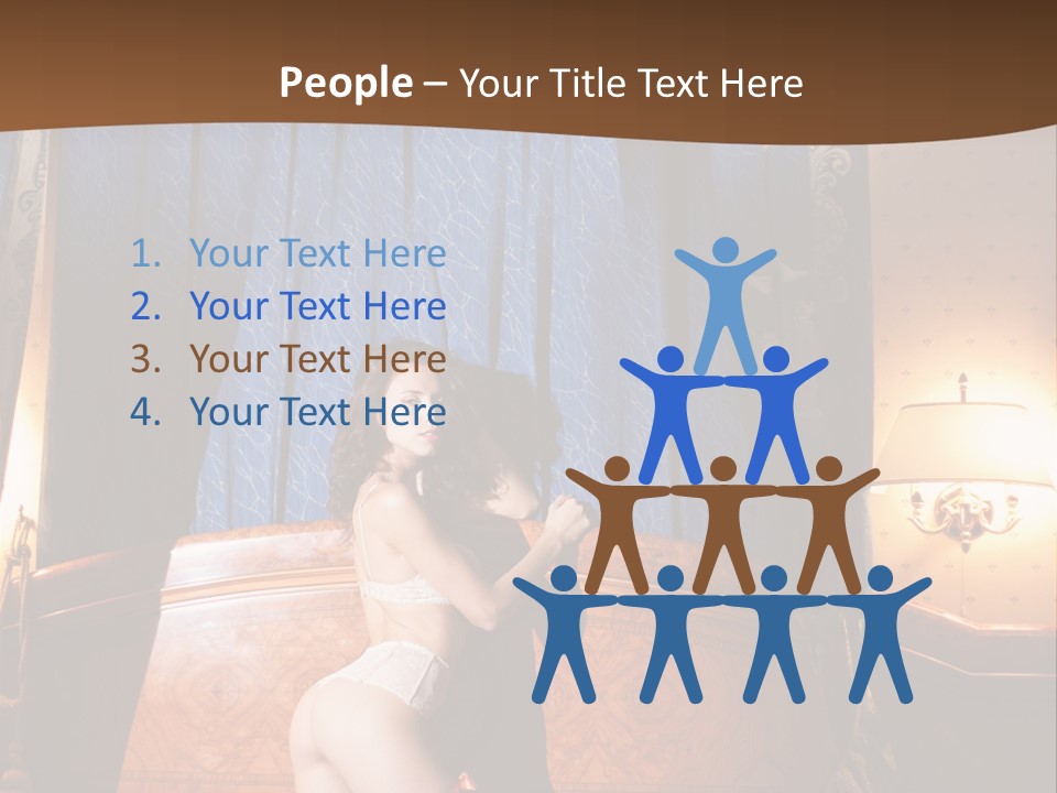 Beauty Bra Lacy PowerPoint Template