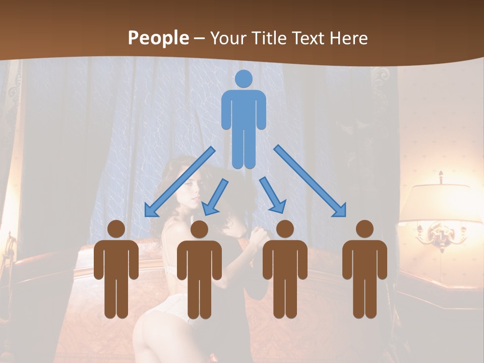 Beauty Bra Lacy PowerPoint Template