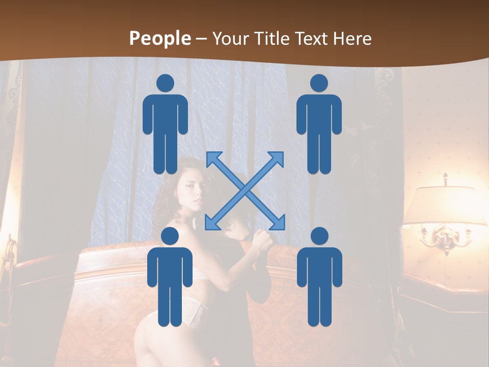 Beauty Bra Lacy PowerPoint Template