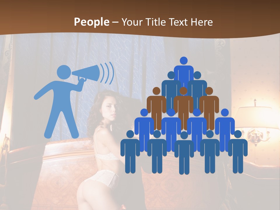 Beauty Bra Lacy PowerPoint Template