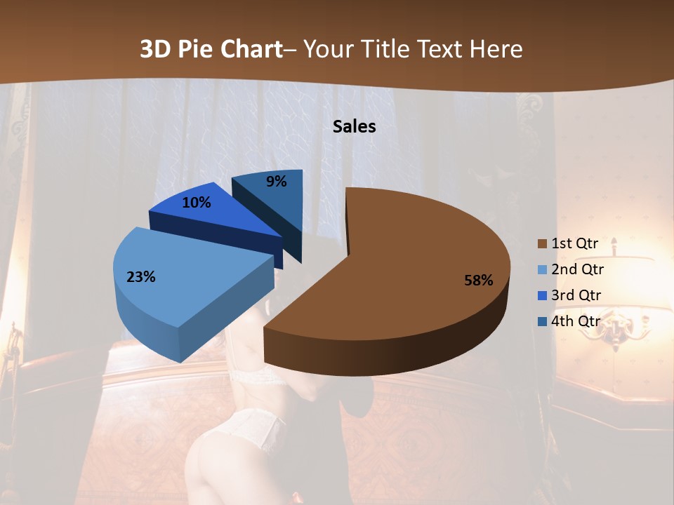 Beauty Bra Lacy PowerPoint Template