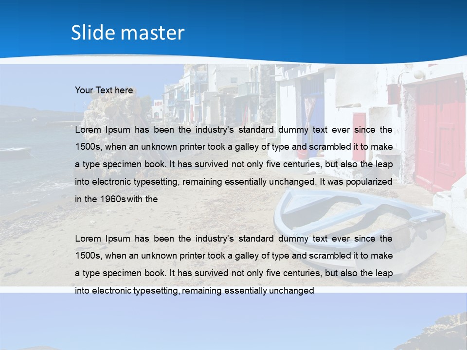 Sun Volcano Summer PowerPoint Template