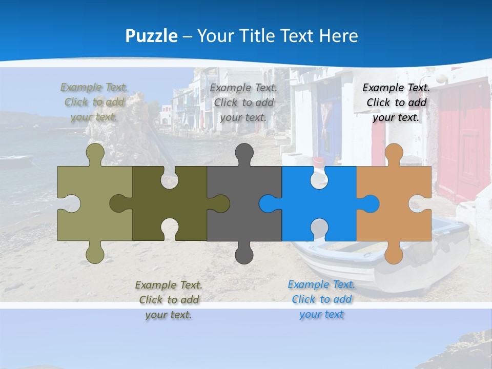 Sun Volcano Summer PowerPoint Template