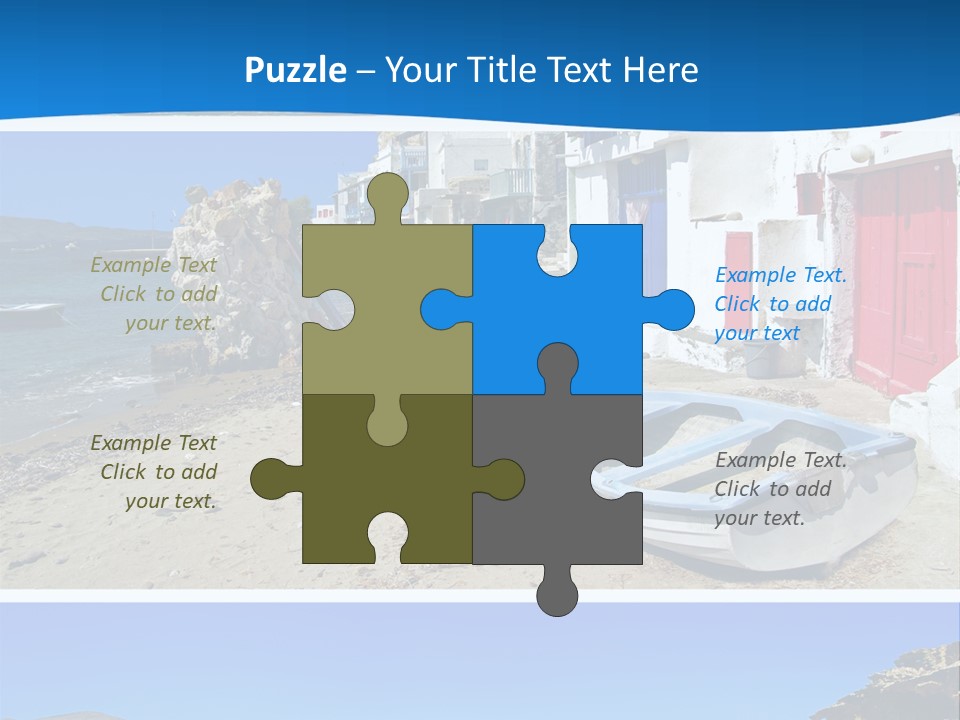 Sun Volcano Summer PowerPoint Template