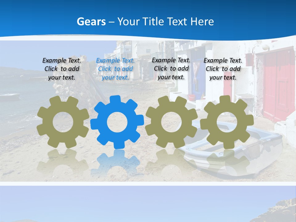 Sun Volcano Summer PowerPoint Template