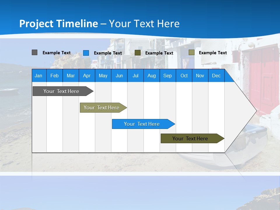 Sun Volcano Summer PowerPoint Template