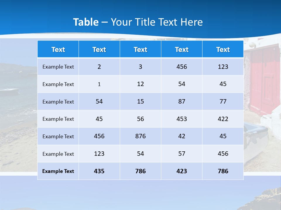 Sun Volcano Summer PowerPoint Template
