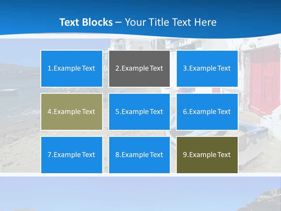 Sun Volcano Summer PowerPoint Template