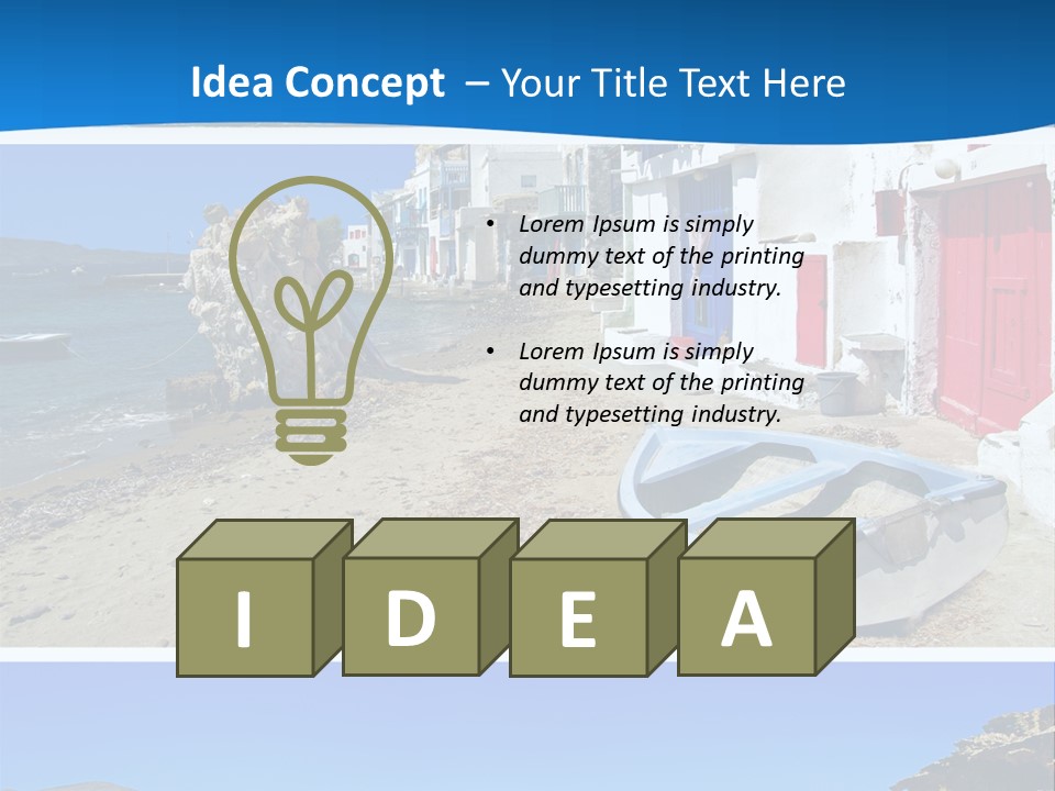 Sun Volcano Summer PowerPoint Template