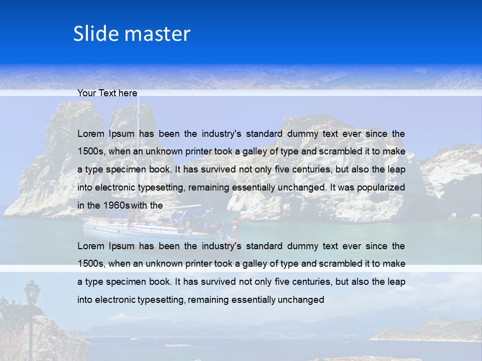 Sea Pictorial Summer PowerPoint Template