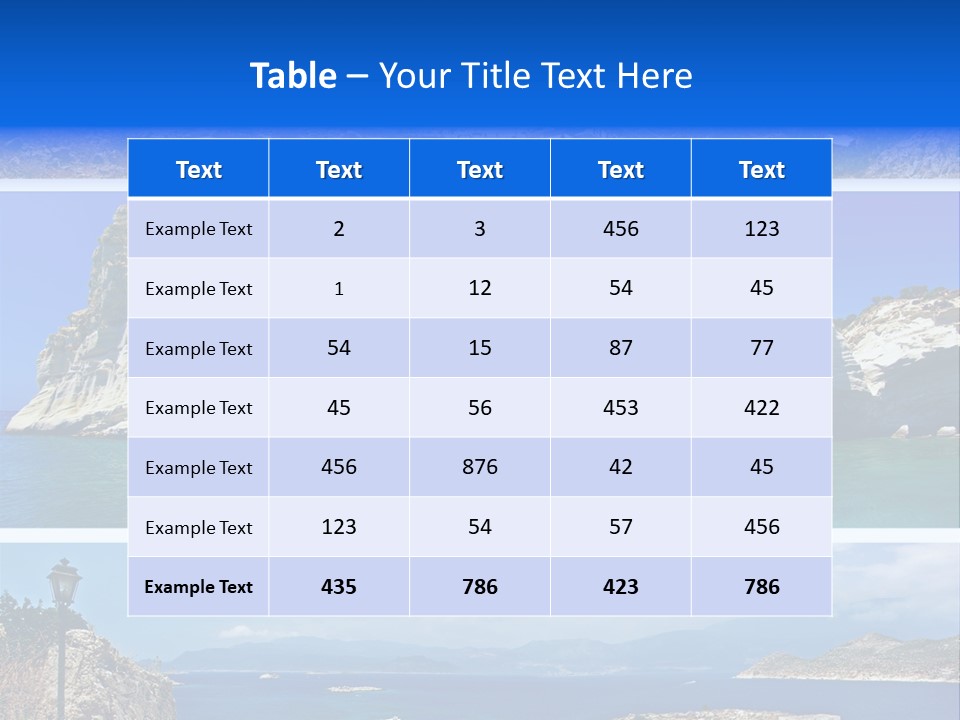 Sea Pictorial Summer PowerPoint Template