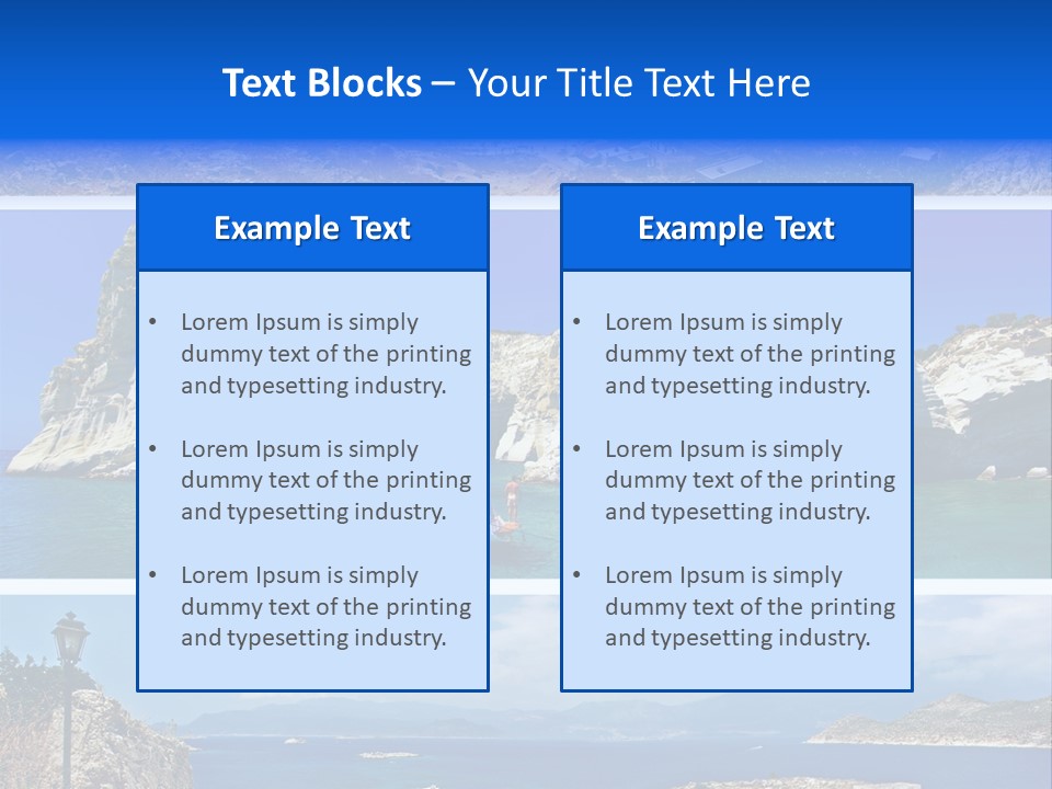 Sea Pictorial Summer PowerPoint Template