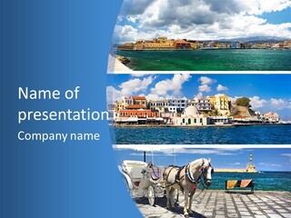 Travel Blue Bay PowerPoint Template