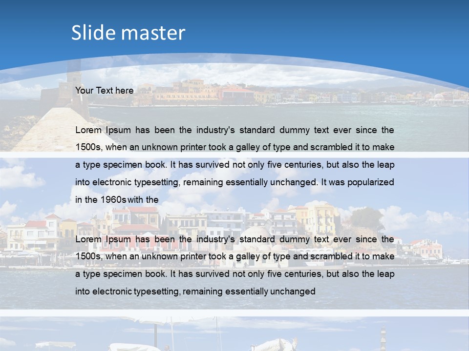 Travel Blue Bay PowerPoint Template
