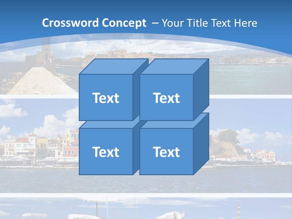 Travel Blue Bay PowerPoint Template