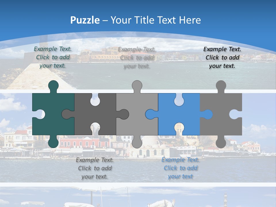 Travel Blue Bay PowerPoint Template