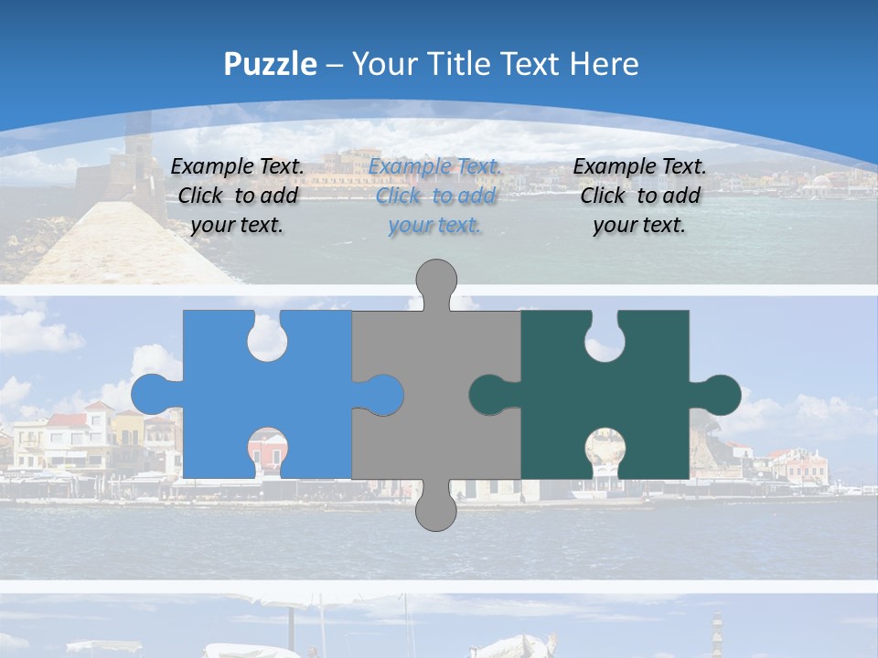 Travel Blue Bay PowerPoint Template