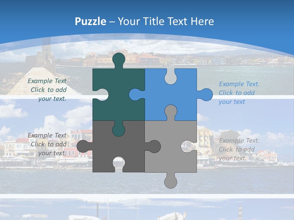 Travel Blue Bay PowerPoint Template