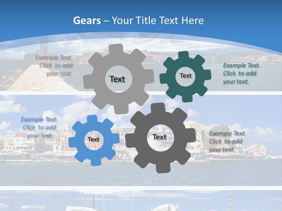 Travel Blue Bay PowerPoint Template