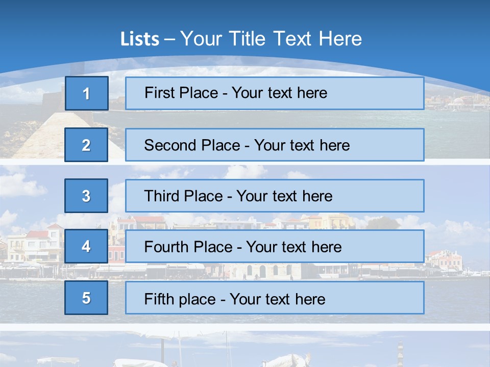 Travel Blue Bay PowerPoint Template