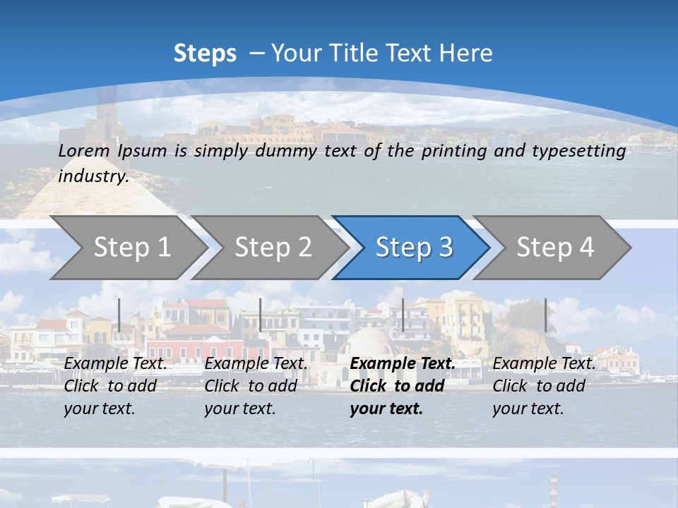 Travel Blue Bay PowerPoint Template
